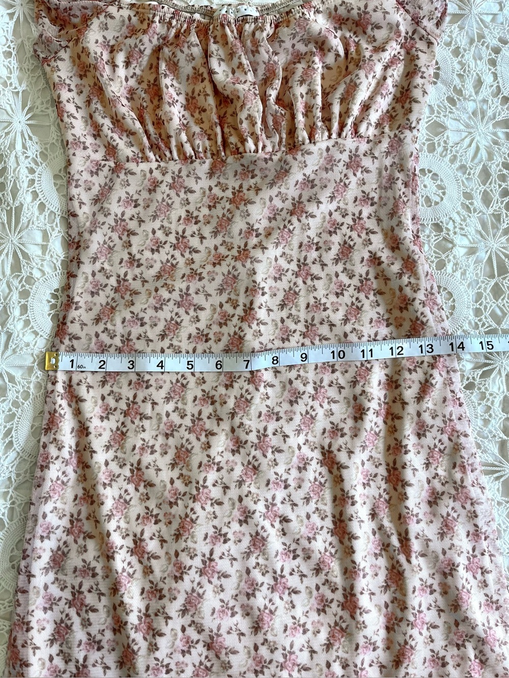 Vintage Y2K smart set pink floral dress - Picture 6 of 6